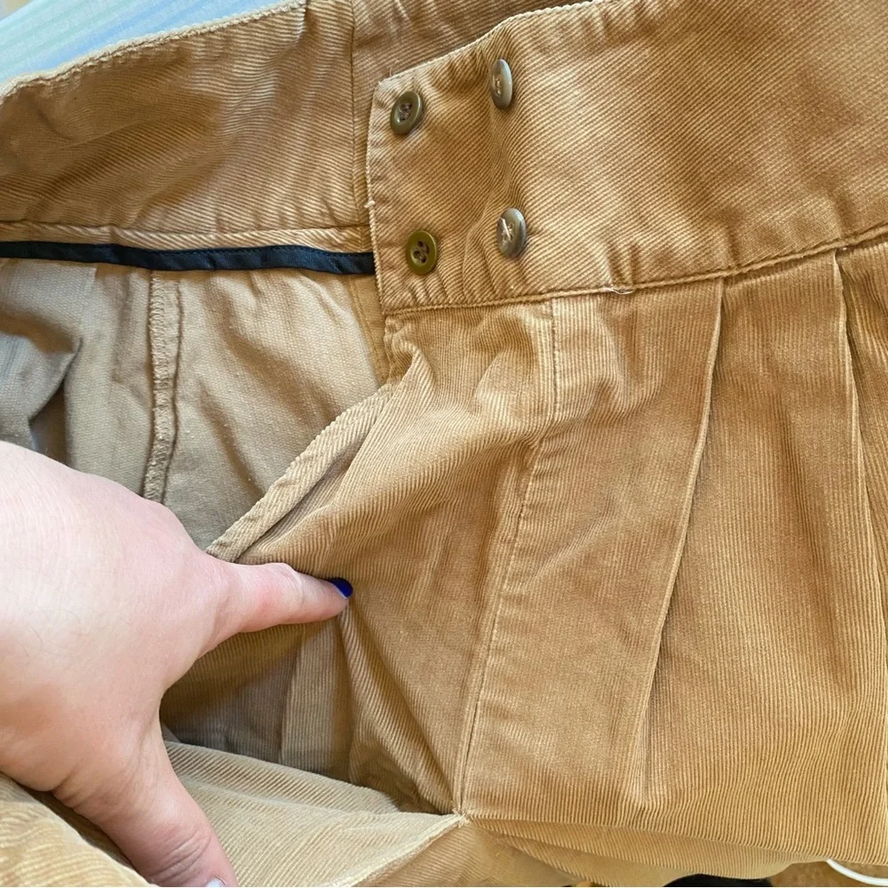 Pleated Corduroy Skirt - Picture 5 of 12